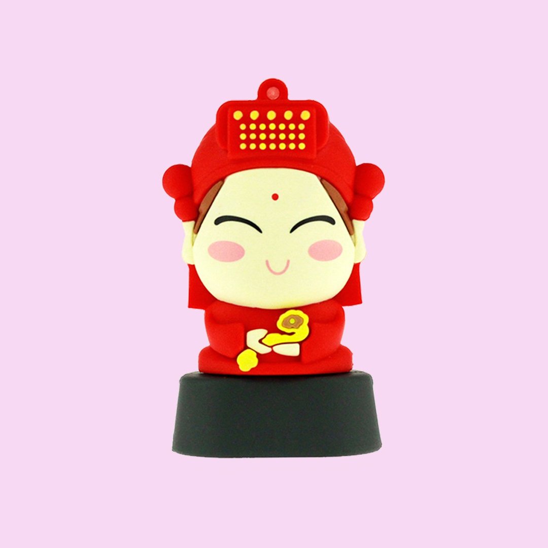 年节礼品 疯妈祖造型随身碟 8GB/16GB - U盘 - 其他材质 红色