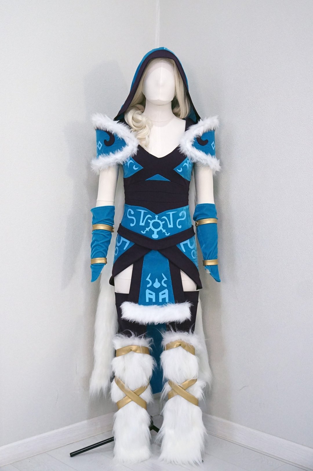 水晶少女角色扮演服装 - 订制商品 - 晚装/礼服 - 聚酯纤维 蓝色