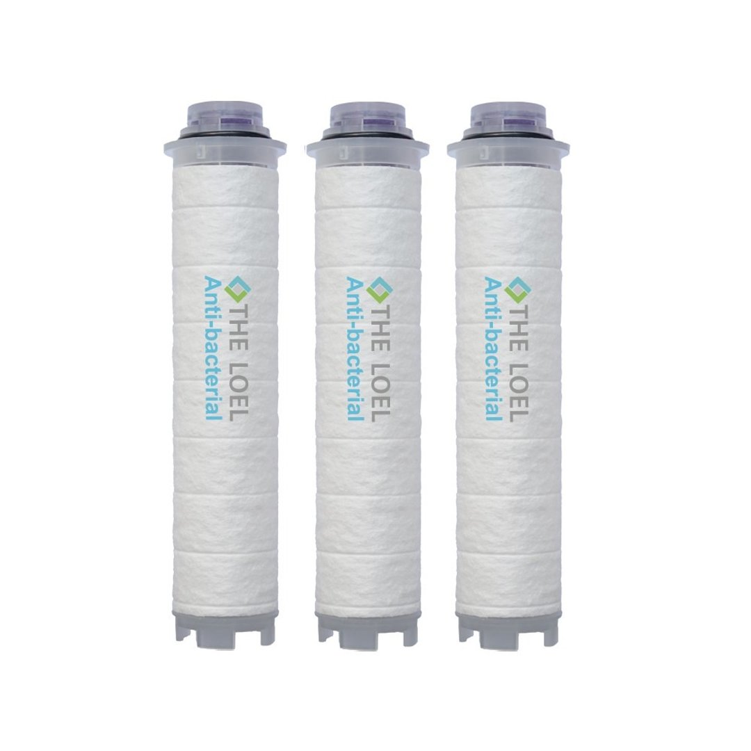 THE LOEL 抗菌维他命 C 香氛莲蓬头滤芯 3 入 (薰衣草/玫瑰精油) - 卫浴用品 - 其他材质 白色