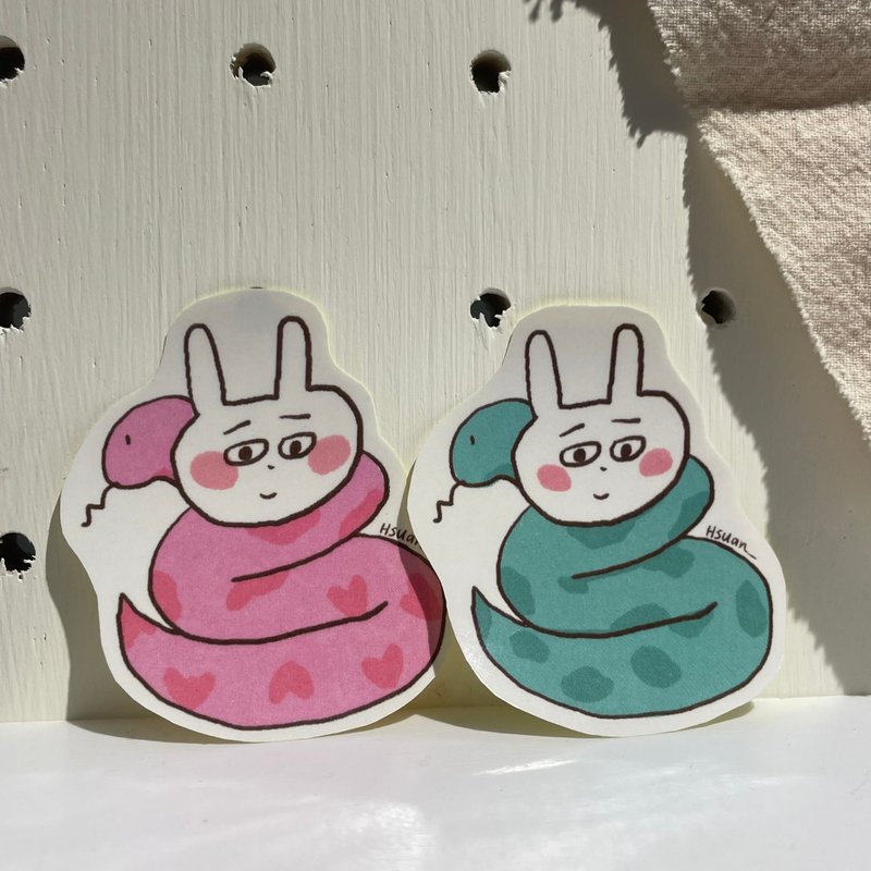蛇蛇贴纸 - 贴纸 - 纸 