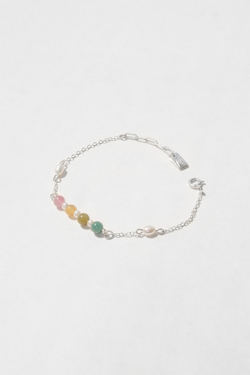 Skittles Bracelet 彩虹糖手链 - 手链/手环 - 宝石 银色