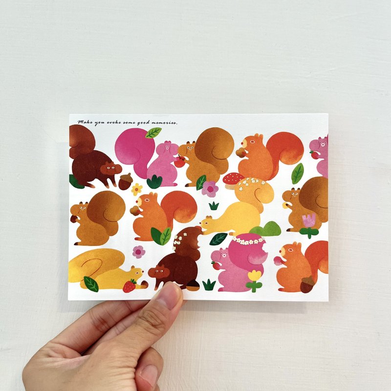 幽默之星 面包松鼠 - 卡片/明信片 - 纸 