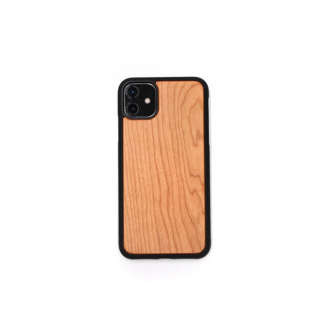 IPHONE 11  实木手机壳－樱桃木 - 手机壳/手机套 - 木头 金色