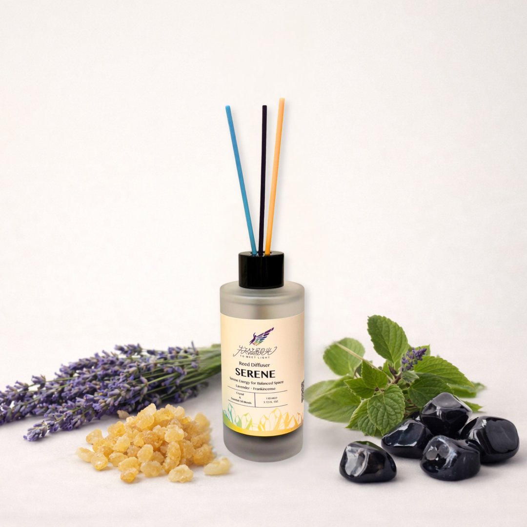 Reed Diffuser - SERENE 觉屿 能量扩香 - 香薰/精油/线香 - 精油 白色