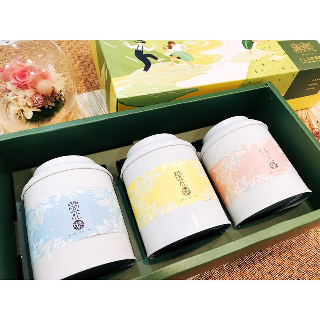 【无藏】会开花的茶 — 开花茶综合款6颗大罐装_三入精美大礼盒 - 茶 - 新鲜食材 多色