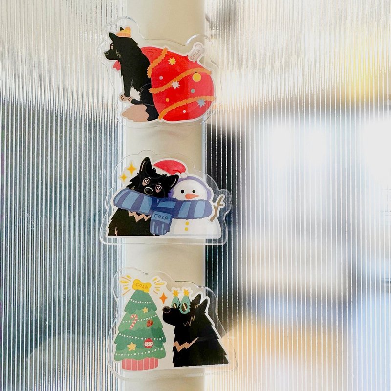 【圣诞新品】暖HOHO Cola圣诞磁铁 三款 - 冰箱贴/磁贴 - 压克力 多色