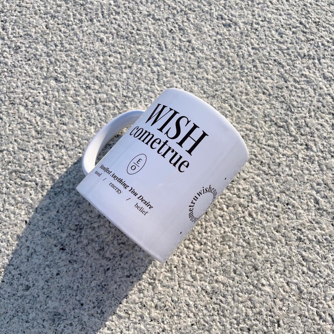 Wish Come True Mug_许愿马克杯 - 水瓶/水壶 - 陶 白色