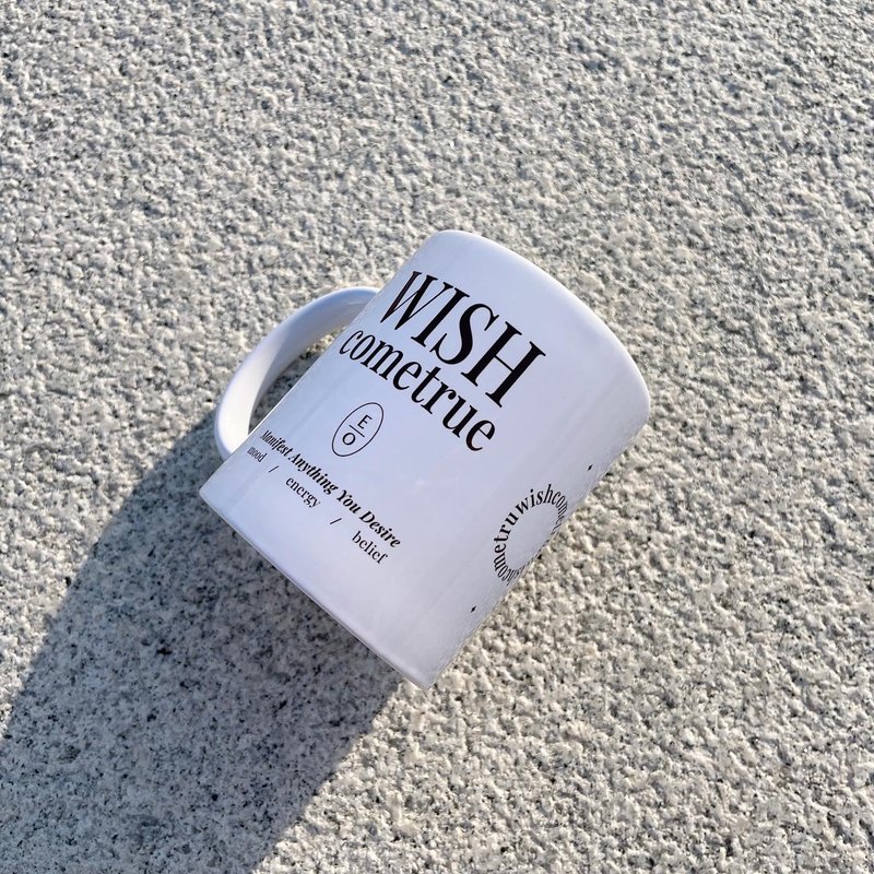 Wish Come True Mug_许愿马克杯 - 水瓶/水壶 - 陶 白色