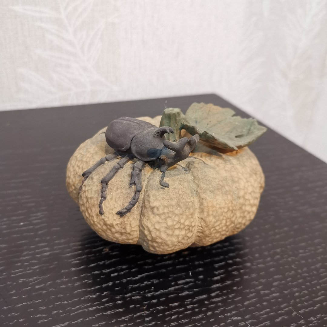 南瓜甲虫磨墨水滴 - 其他书写用品 - 陶 