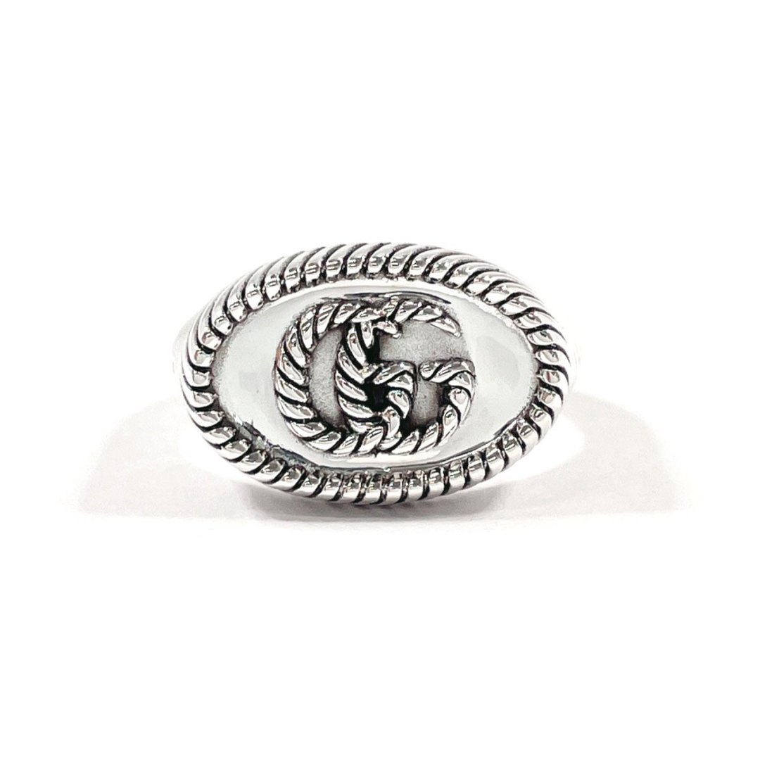 【日本直送 中古美品】14号 Gucci GUCCI 戒指 Double G Twist 银 925 中性饰品 - 戒指 - 纯银 银色