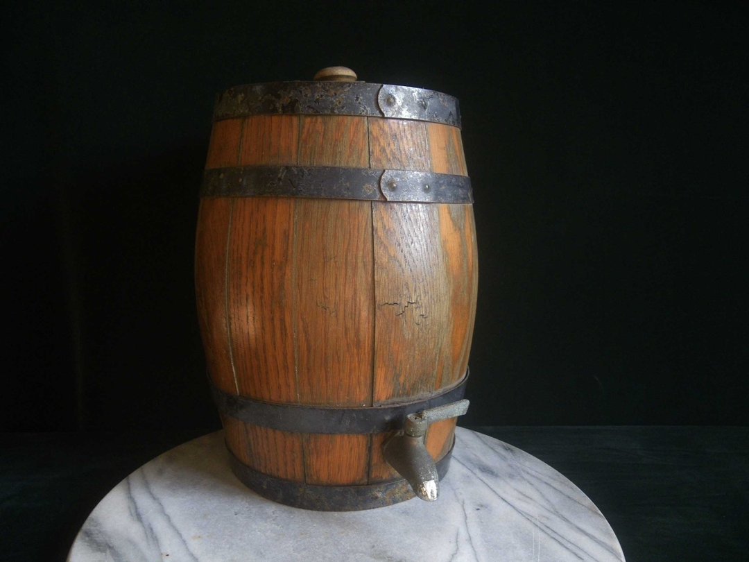 【老时光 OLD-TIME】早期欧洲风格橡木酒桶商空酒吧酒水饮料桶 - 摆饰 - 其他材质 