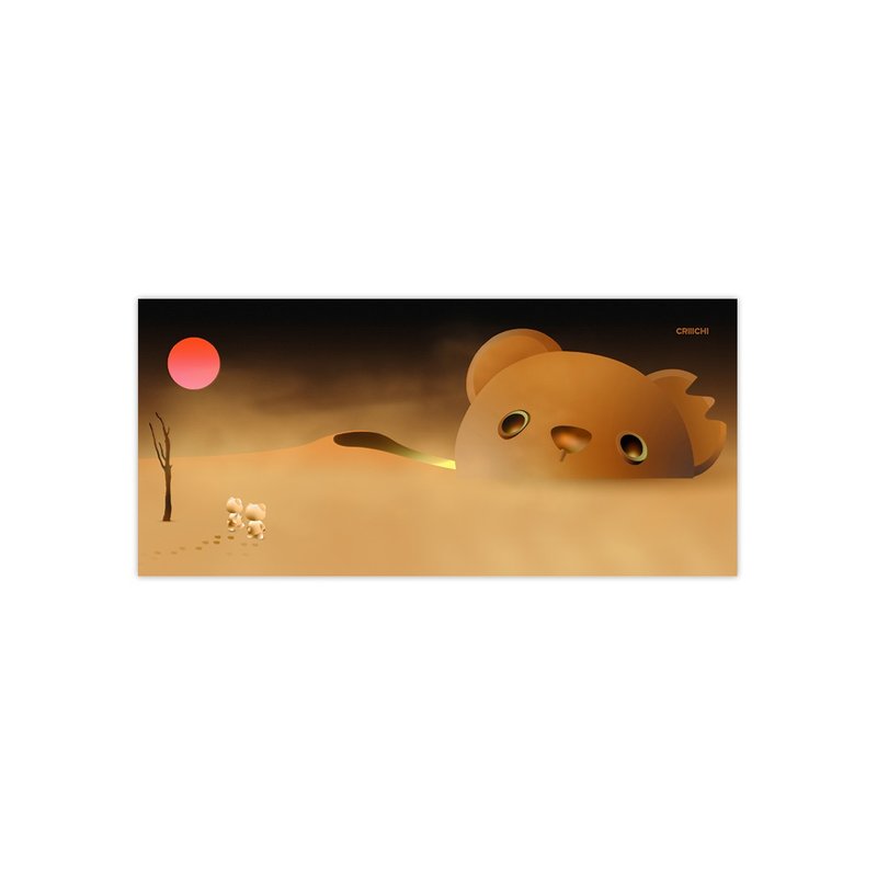 CRIIICHI古治 荒漠探险 全景明信片 - 卡片/明信片 - 纸 多色