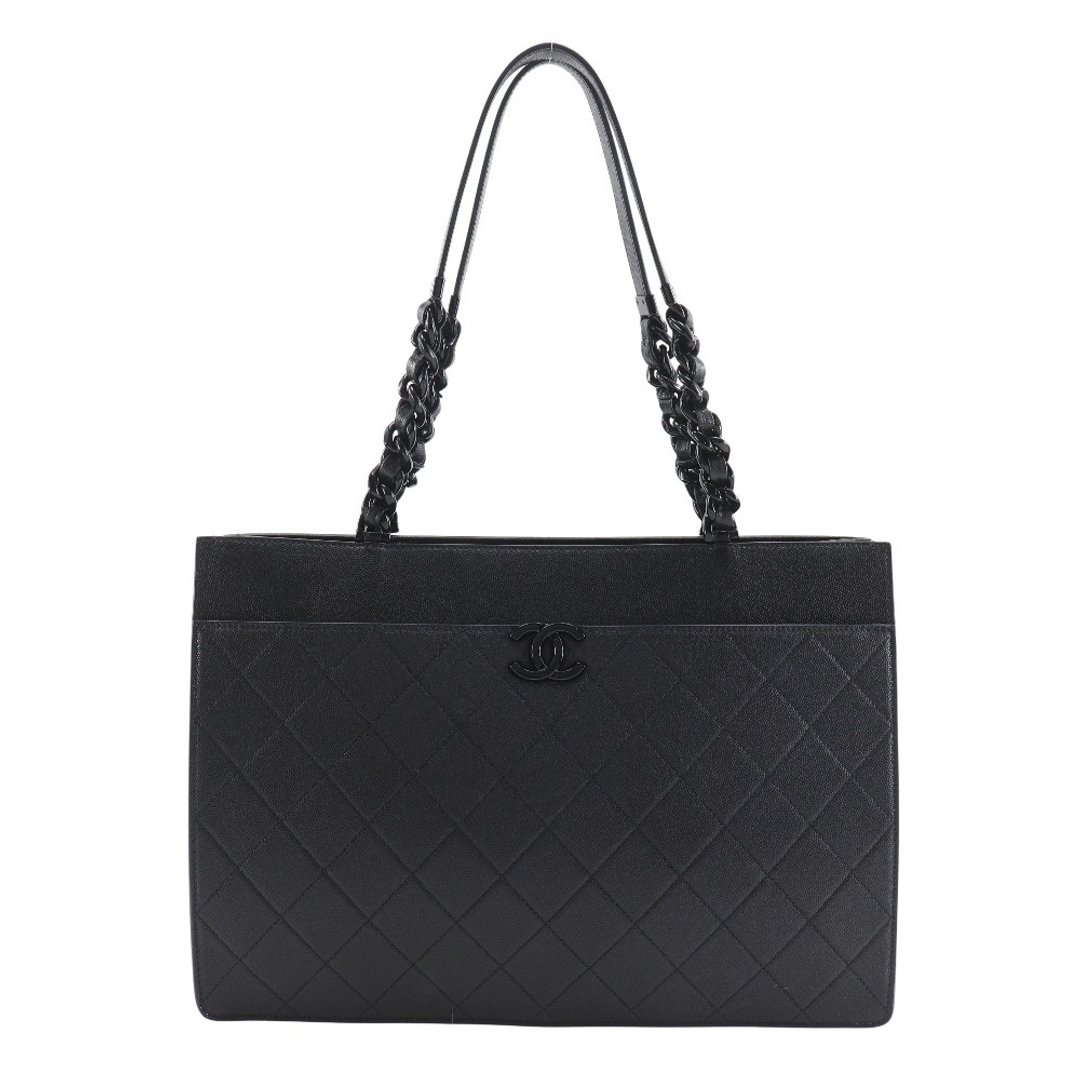 【日本直送】香奈儿 CHANEL Large Shopping 托特包 Matelassé AS2304 皮革 x 荔枝纹小牛皮 黑色 女仕【二手】 - 手提包/手提袋 - 真皮 黑色