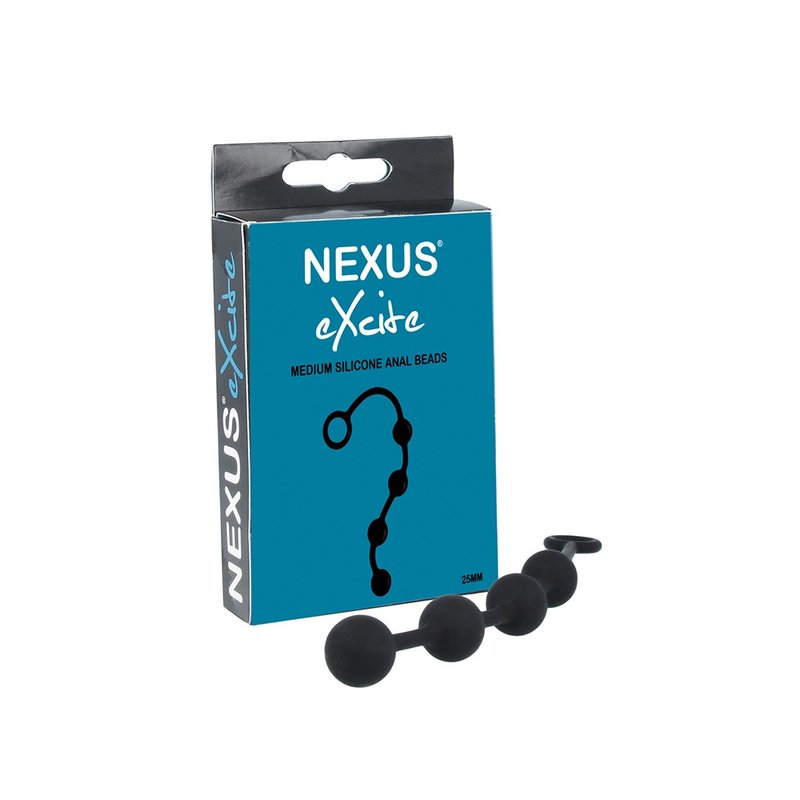 英国Nexus EXCITE 硅胶四连拉珠 25mm - 情趣用品 - 其他材质 黑色