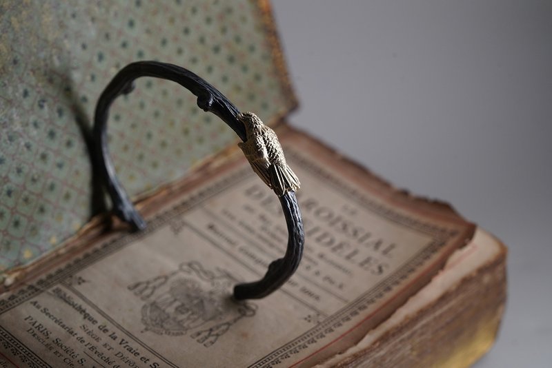 9K经鹰配925银梅洛手镯 (MW B1066) - 手链/手环 - 贵金属 