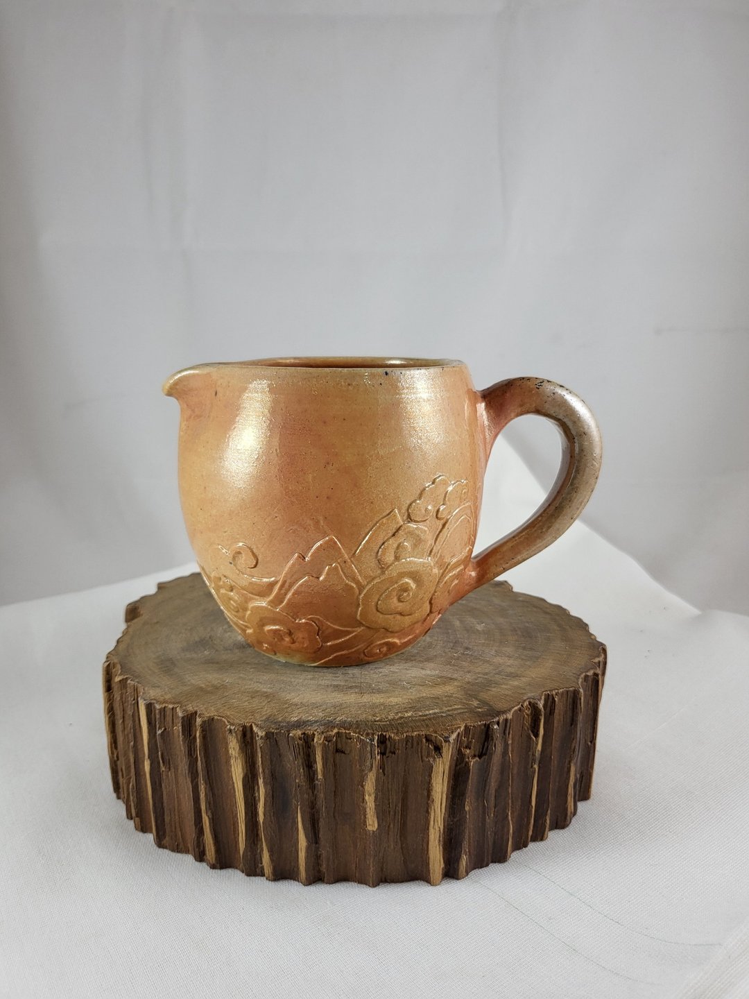 柴烧陶刻茶海公杯云深不知处 - 茶具/茶杯 - 陶 金色