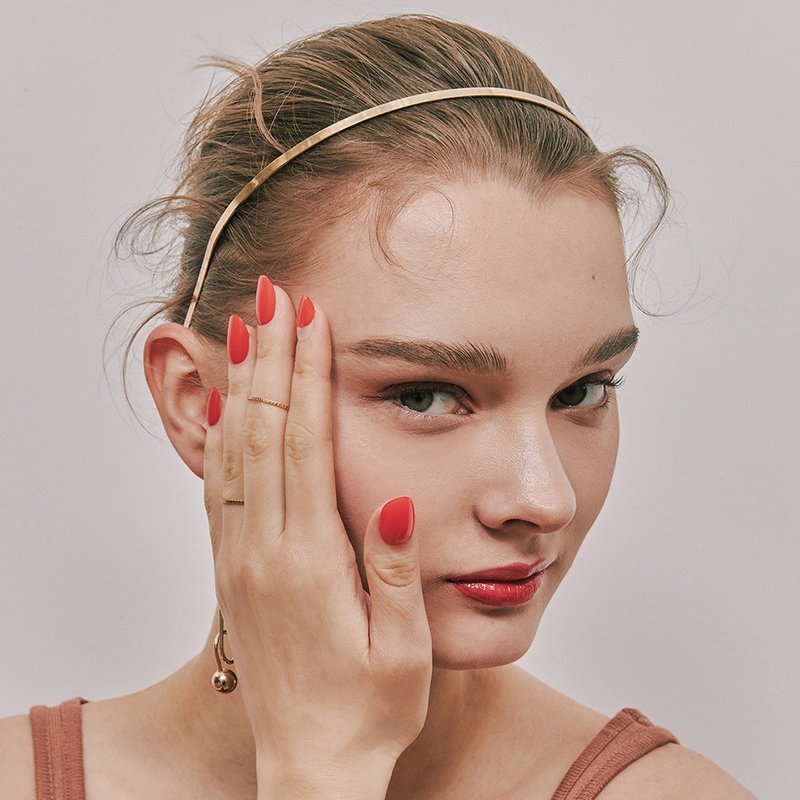 满二折百韩国第一 Dashing Diva美甲方案-釉凝胶 绯红珊瑚-单一色 - 指甲油/指甲贴 - 其他材质 红色