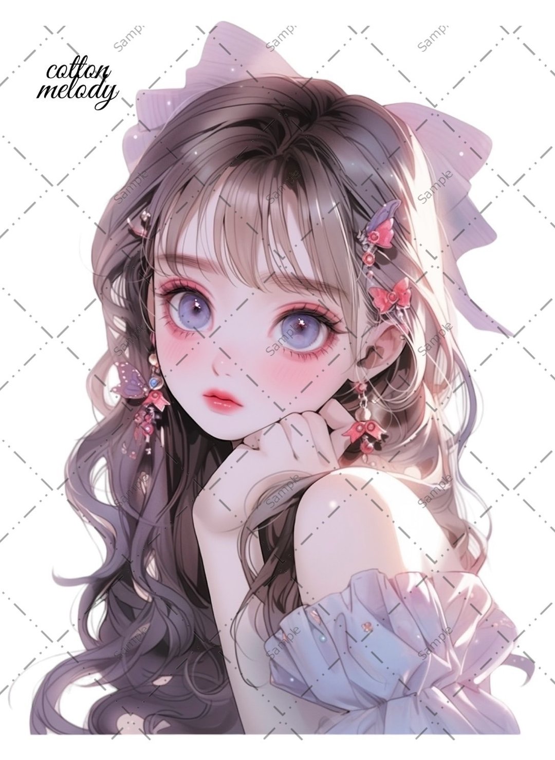 原创贴纸 no.405 人物贴纸 原创贴纸 女孩贴纸 原创人物贴纸 - 贴纸 - 纸 