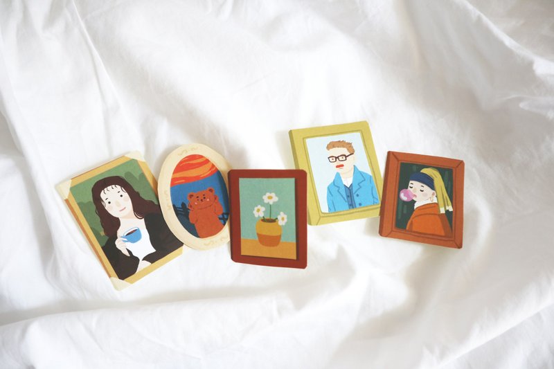 新版本世界名画 | 贴纸 - 贴纸 - 纸 粉红色