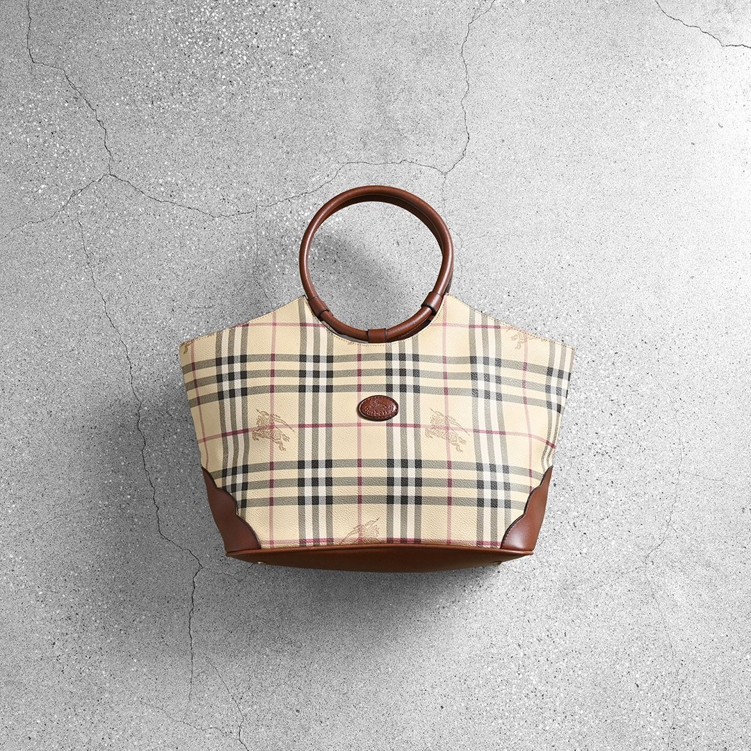 Burberrys 古董手提包 / 古董精品、日本中古二手名牌、二手精品 - 侧背包/斜挎包 - 真皮 咖啡色