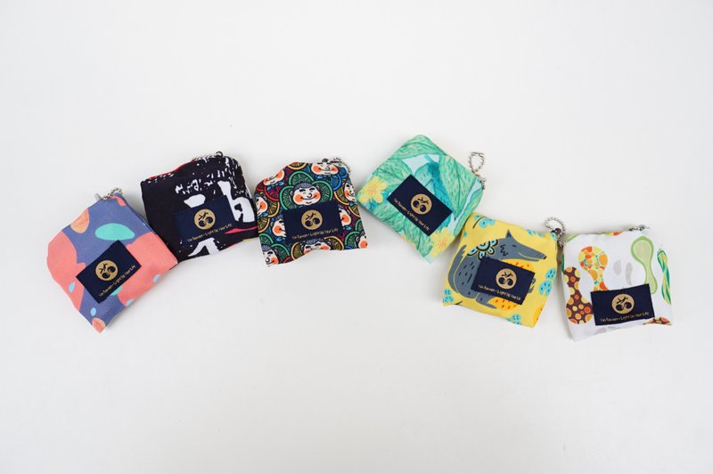 ( 团购五入)无塑生活 环保饮料提袋 随身钥匙圈手摇杯套 - 随行杯提袋/水壶袋 - 聚酯纤维 多色