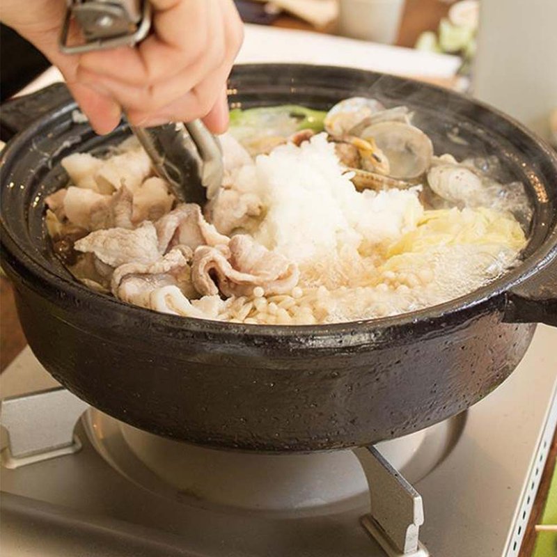 日本长谷园伊贺烧 小酒馆珍味陶锅 黑 - 锅具/烤盘 - 陶 黑色