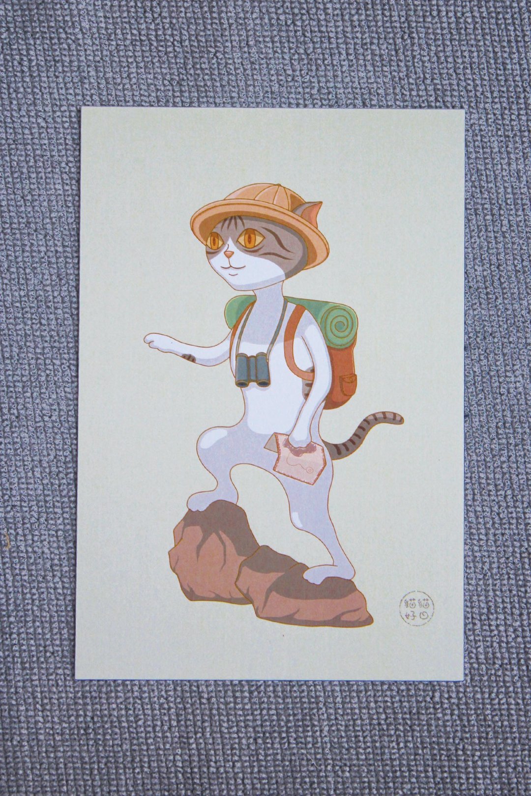 酷卡 探险猫 - 卡片/明信片 - 纸 