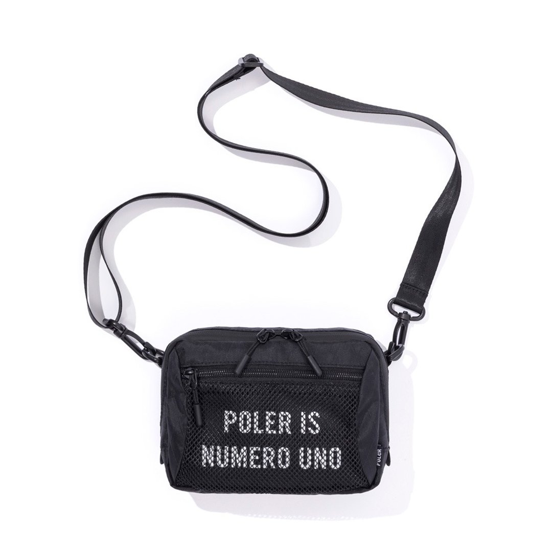 日本限定 POLER X-CLOTH MINI SHOULDER 迷你侧背包 / 黑色 - 侧背包/斜挎包 - 尼龙 黑色