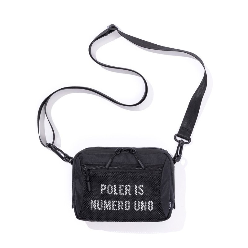 日本限定 POLER X-CLOTH MINI SHOULDER 迷你侧背包 / 黑色 - 侧背包/斜挎包 - 尼龙 黑色