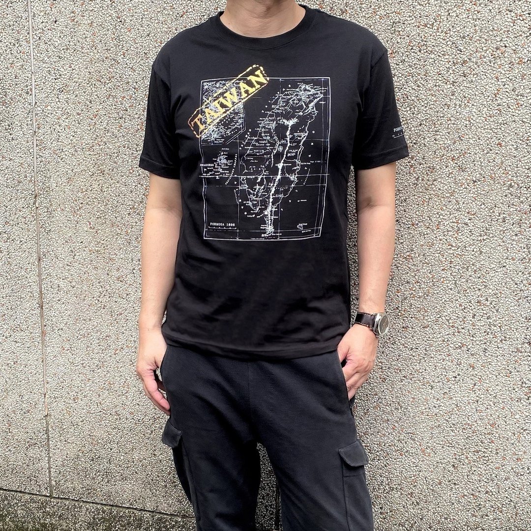 MILU台湾故事T-Shirt / 台湾古地图 短袖T恤 / 纯棉台湾制 Taiwan - 男装上衣/T 恤 - 棉 