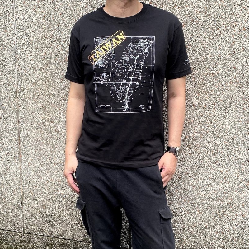 MILU台湾故事T-Shirt / 台湾古地图 短袖T恤 / 纯棉台湾制 Taiwan - 男装上衣/T 恤 - 棉 