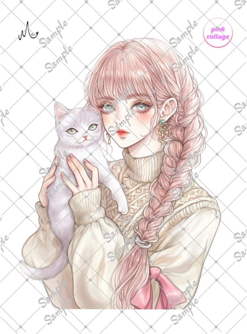 原创角色贴纸限量粉红系列，至9月10日 - 贴纸 - 纸 
