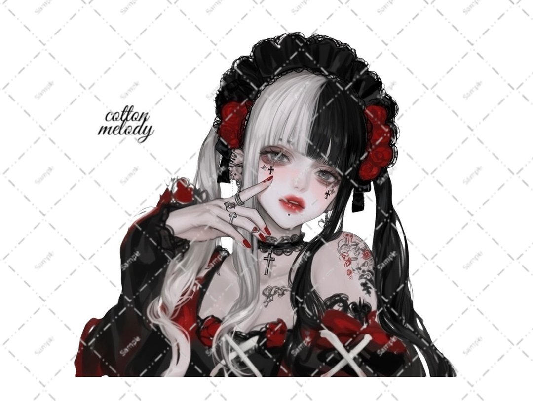 original sticker no.5801 人物贴纸 原创贴纸 人物贴纸 女孩贴纸 原创人物贴纸 - 贴纸 - 纸 