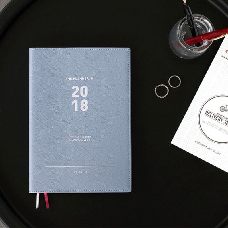 ICONIC 2018经典周志M(时效)-文青蓝,ICO50701 - 年历/台历 - 纸 蓝色