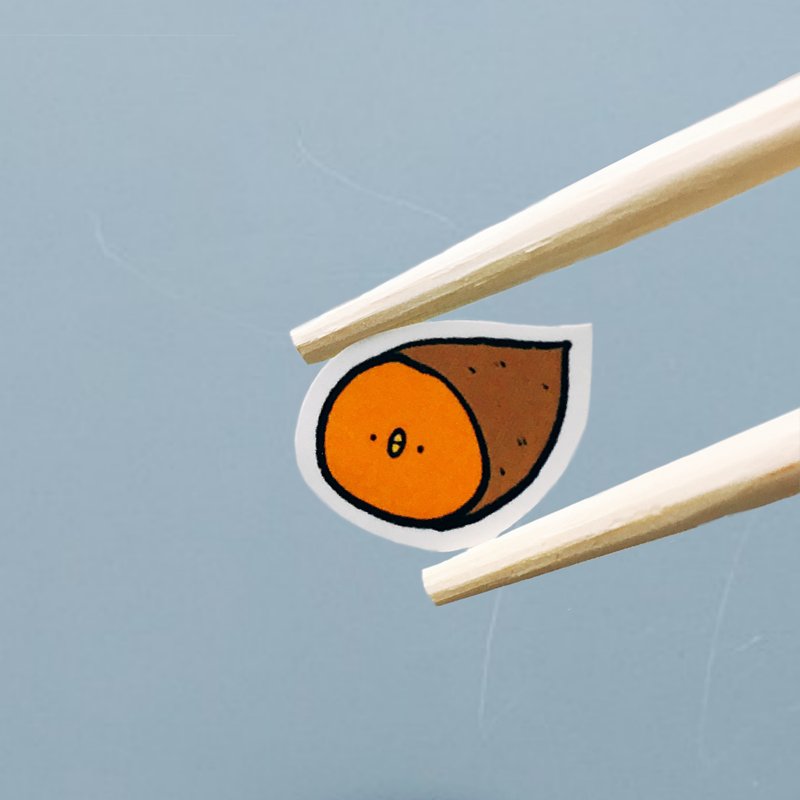 单张买 / 地瓜小鸡 - 小鸡的伪装系列 / 雾面手绘贴纸 - 贴纸 - 纸 橘色