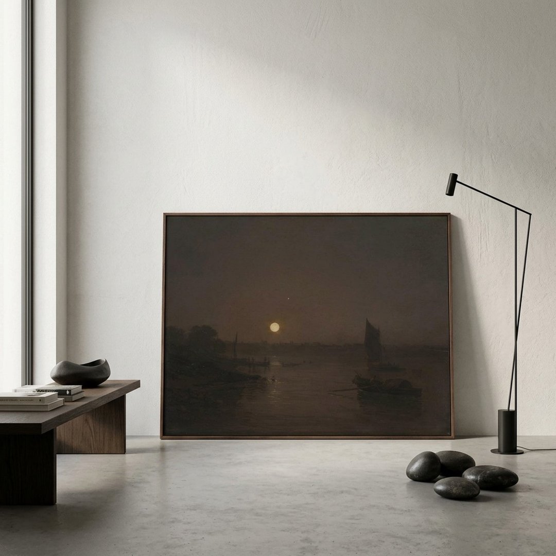 【艺术挂画】透纳 William Turner | 月光 米尔班克习作 - 海报/装饰画/版画 - 纸 