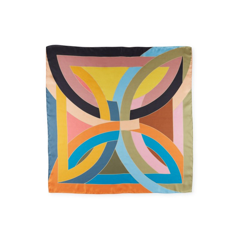 美国 MoMA  真丝围巾大方巾 春秋优雅知性丝巾 衣服配饰 妈妈礼物 - 丝巾 - 其他材质 多色