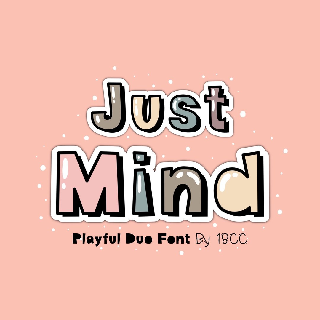 Just Mind Duo OTF TTF - 字体设计 - 其他材质 