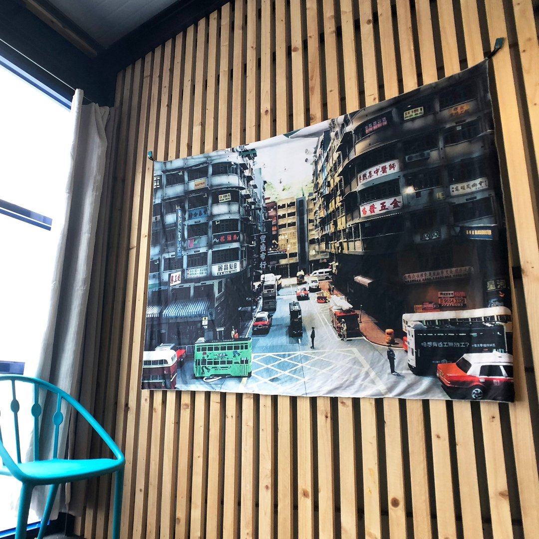 免费订制你的专属壁幔 家饰 布幔 BM01 街景 Wall Tapestry - 摆饰 - 聚酯纤维 卡其色