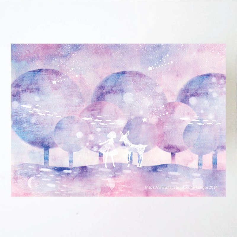 ‘春日模样’卡片礼 - 卡片/明信片 - 纸 紫色