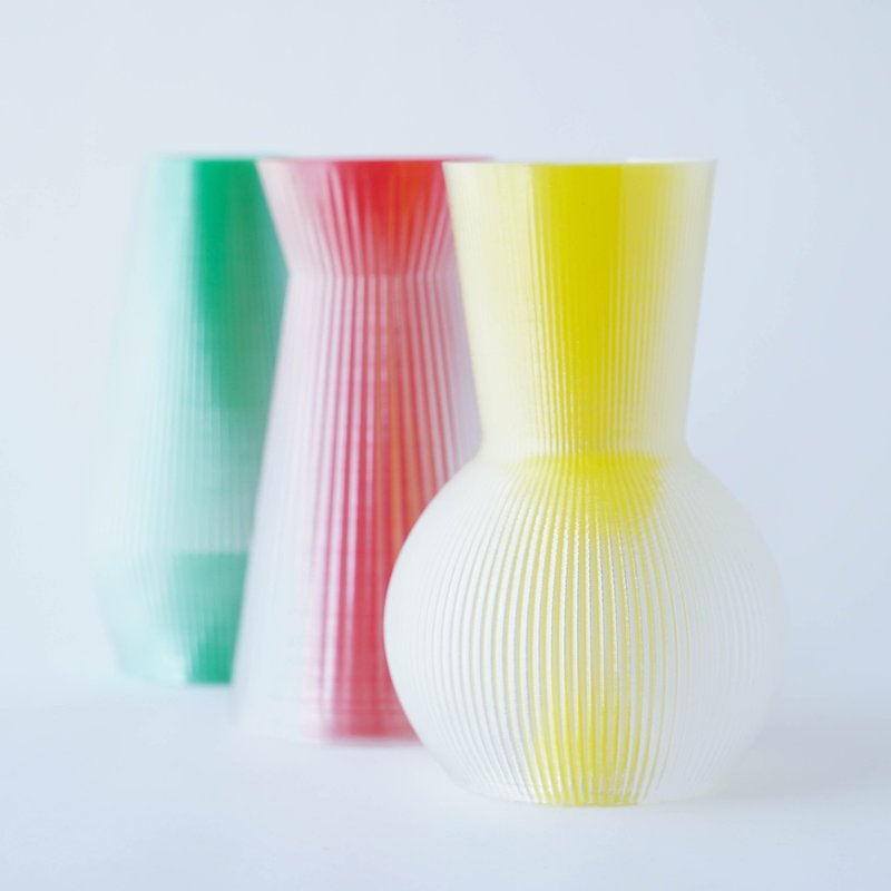 【三色繽紛漸層花瓶 把北歐風景搬回家】單入 / 組合隨搭 網美 - 花瓶/陶器 - 其他材质 