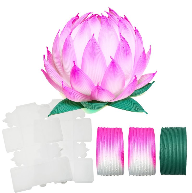 【汉礼】韩式莲花灯材料套装 - 6寸牛油纸 (6套) - 其他 - 纸 