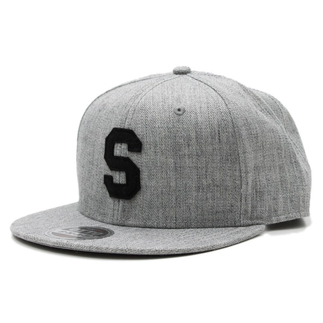 LETTER SNAPBACK CAP 棒球帽 鸭舌帽 平舌帽  灰  #HEATHER - 帽子 - 压克力 灰色