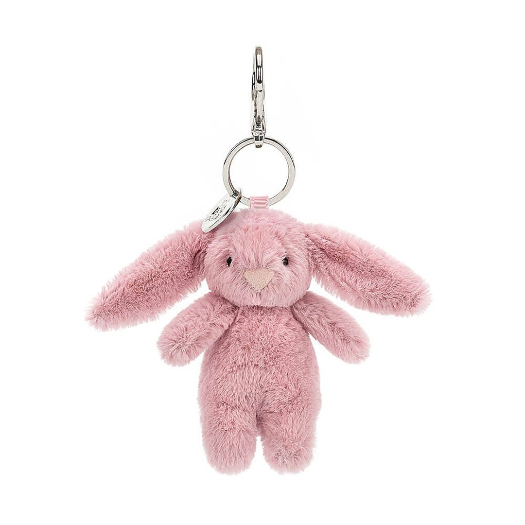 钥匙圈/吊饰 Bashful Bunny Tulip Bag Charm 粉嫩粉兔子吊饰 - 吊饰 - 聚酯纤维 粉红色