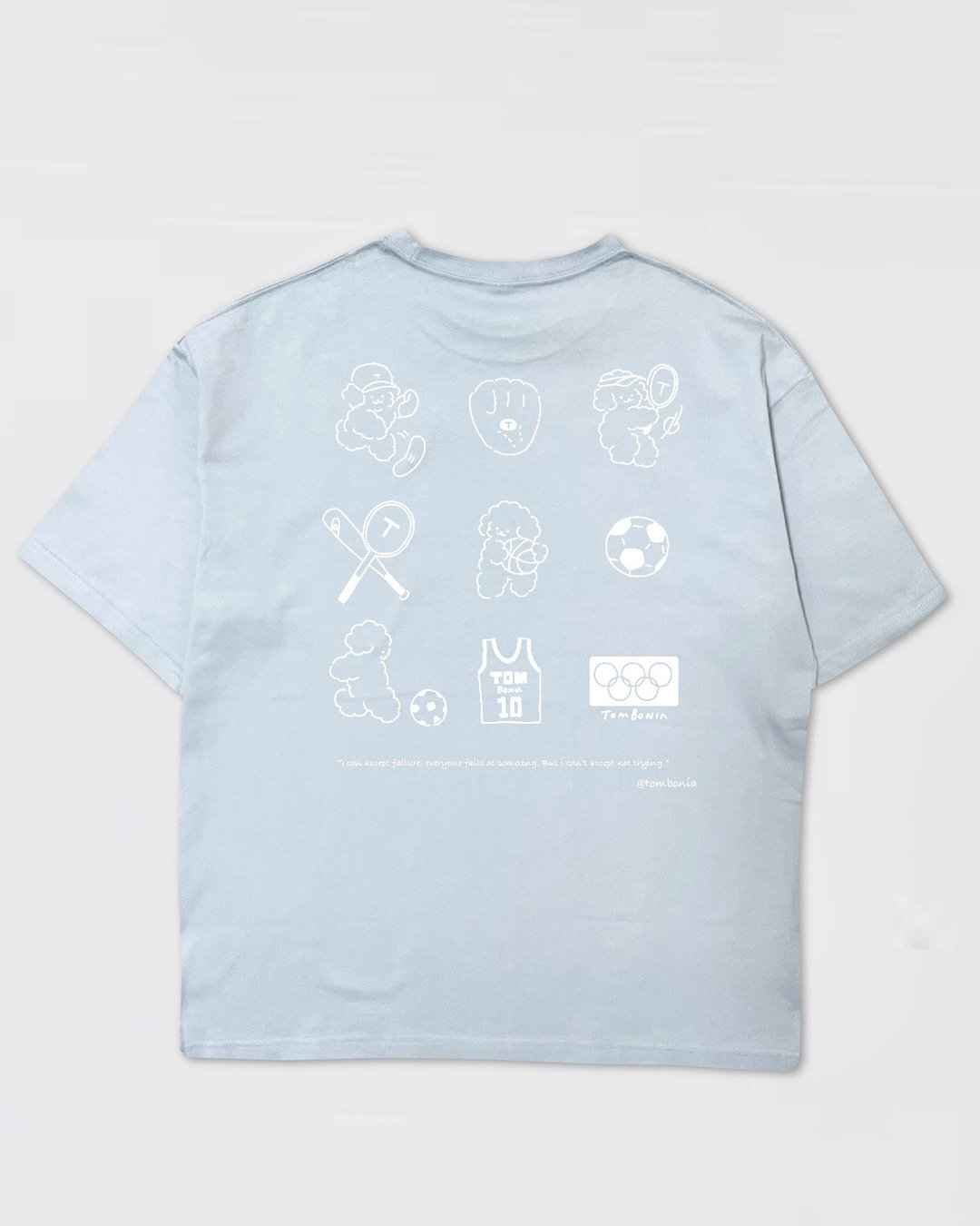 Sports T-shirts Light blue - 女装 T 恤 - 棉 蓝色