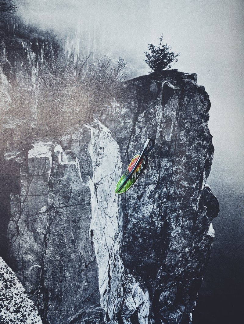 手绘坠子 - 羽毛 - 其他 - 铜/黄铜 多色