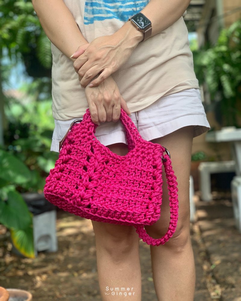 圆面包包 (樱桃) - 侧背包/斜挎包 - 其他材质 多色