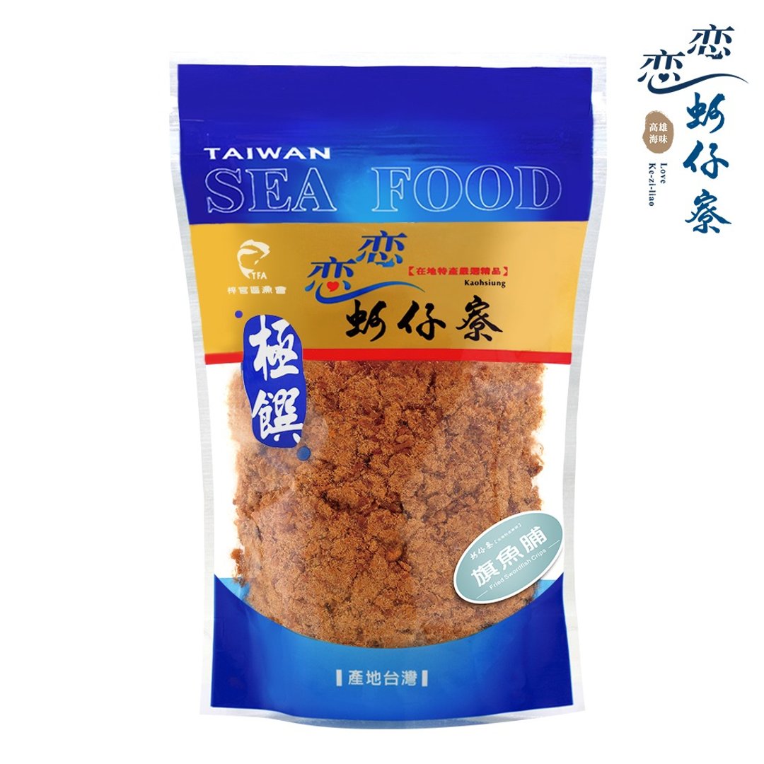 【恋恋蚵仔寮】旗鱼脯 (250g/包) - 零食/点心 - 塑料 蓝色