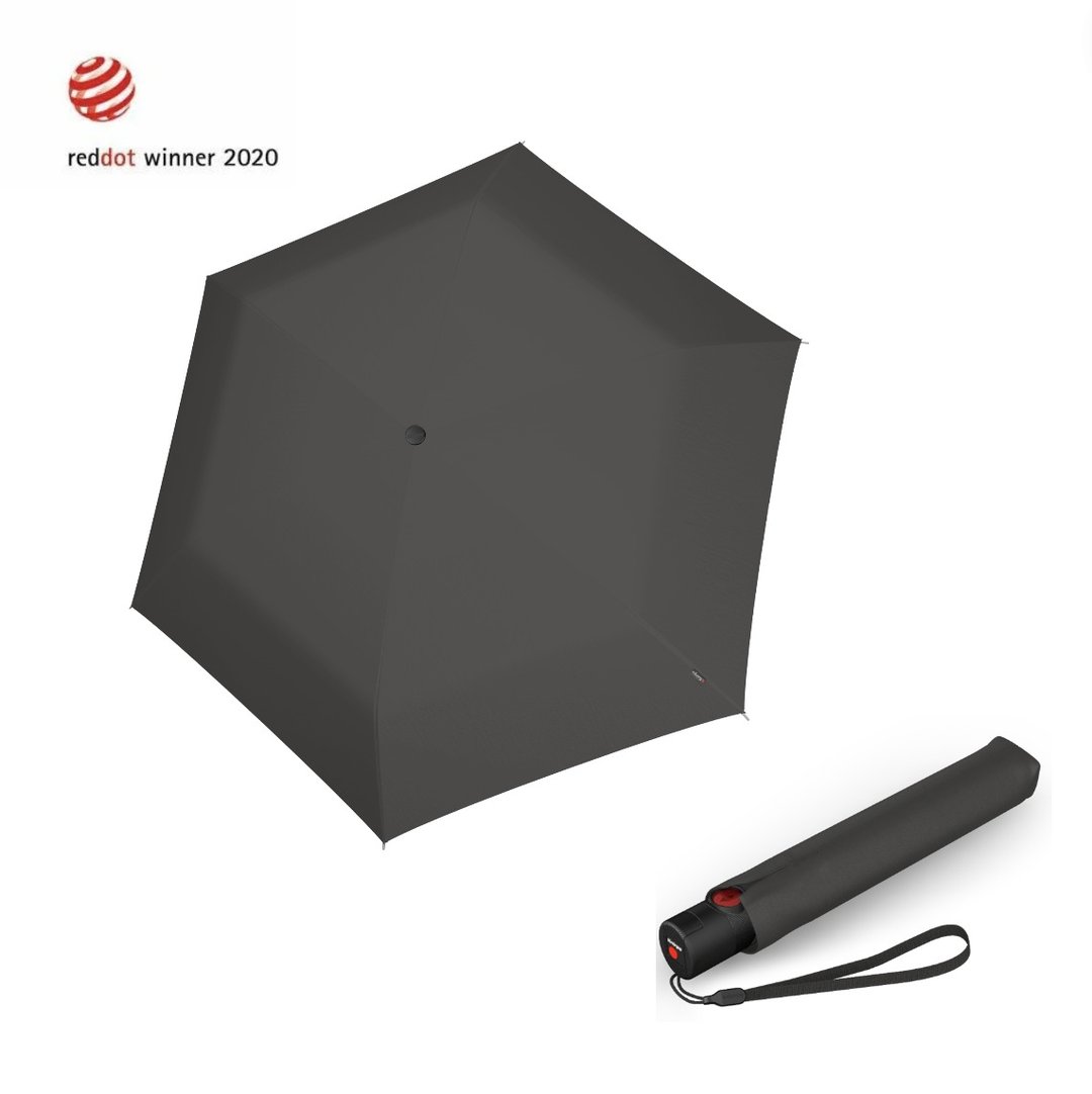 【Knirps德国红点伞】U.200 超轻薄羽量自动伞-Dark Grey - 雨伞/雨衣 - 聚酯纤维 灰色