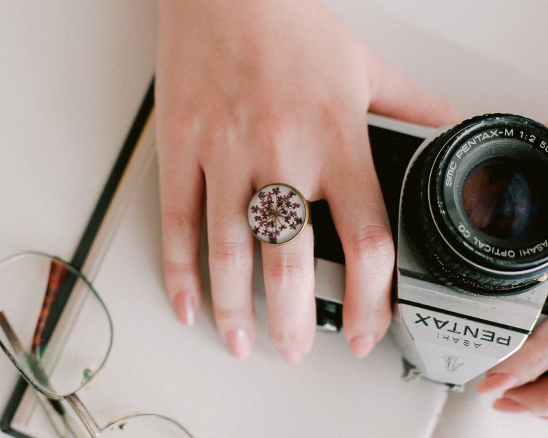 产品名称大阿米芹(紫色) - 戒指 - 植物．花 紫色